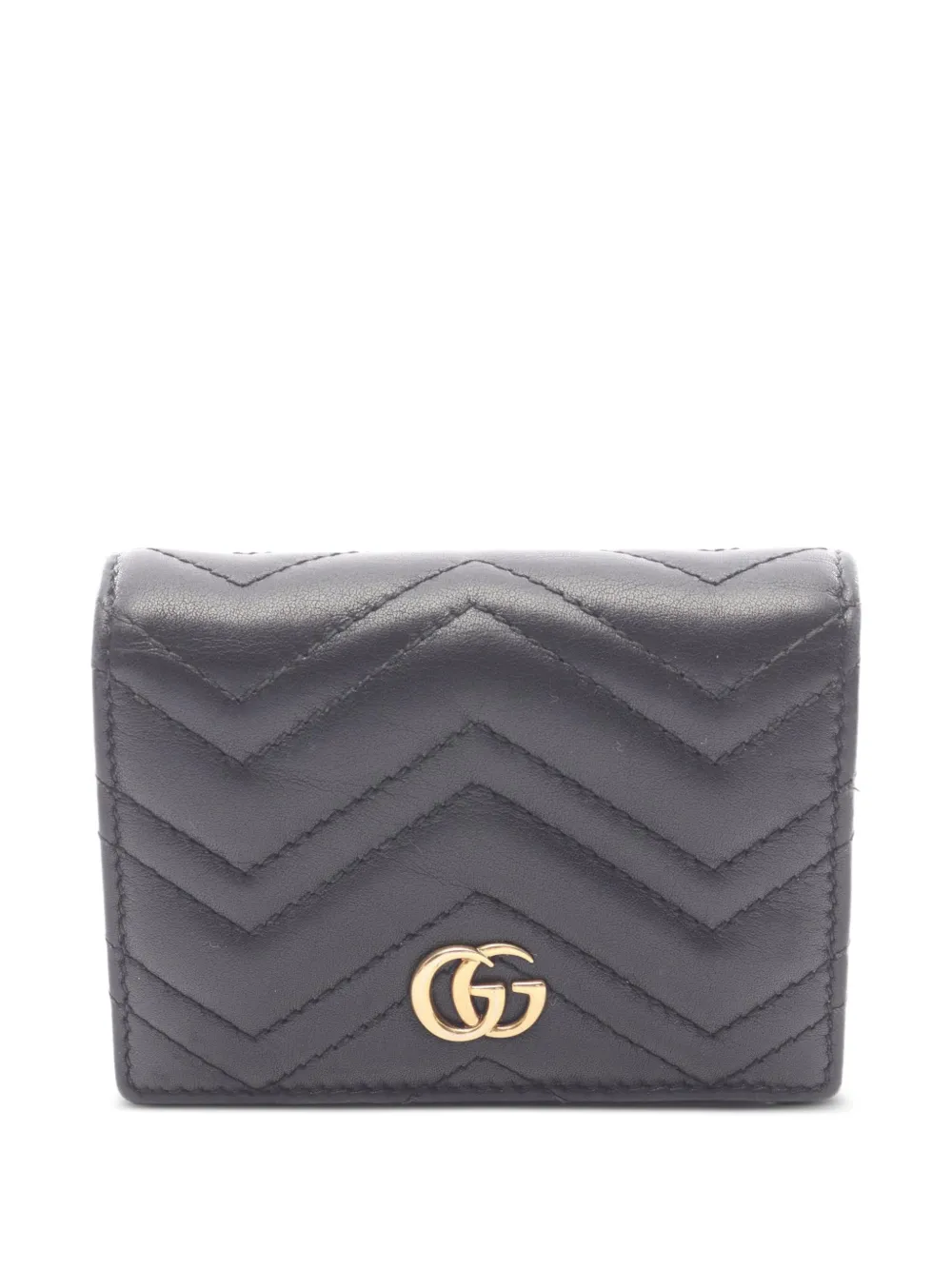 Gucci Pre-Owned 2000s GG-plaque bi-fold wallet - Nero