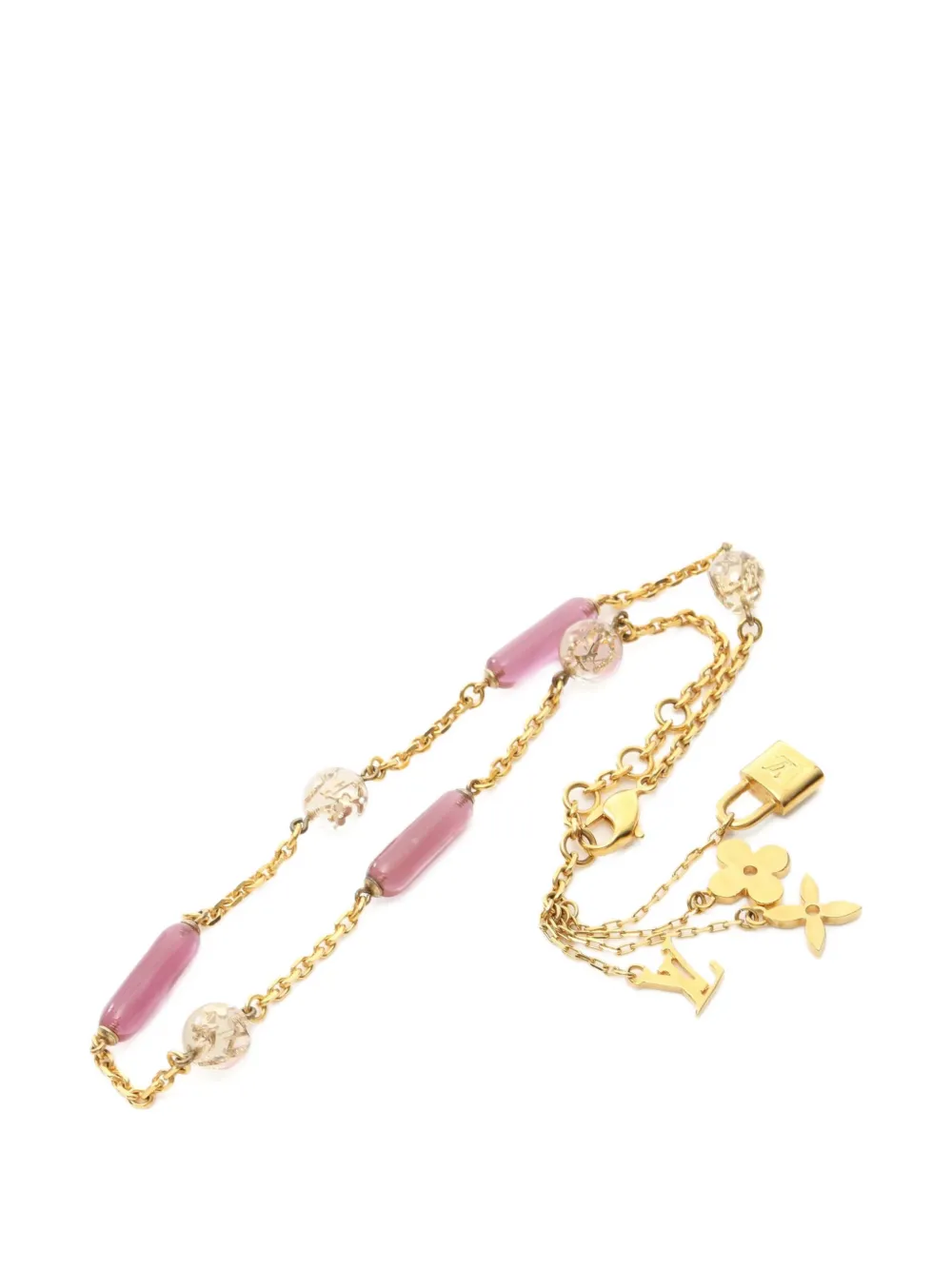 Louis Vuitton Pre-Owned 00s Inclusion necklace - Oro