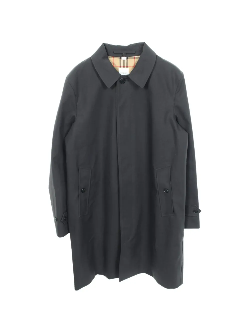 Burberry Pre-Owned 2010s convertible collar coat - Blue