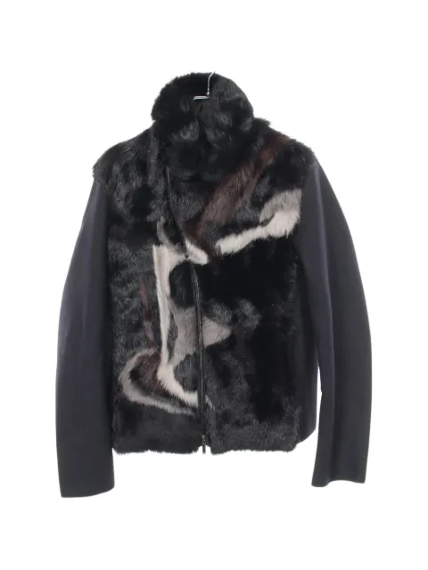 Emporio Armani Pre-Owned 2010s shearling-panel jacket