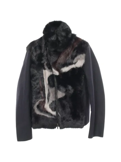 Emporio Armani Pre-Owned 2010s shearling-panel jacket