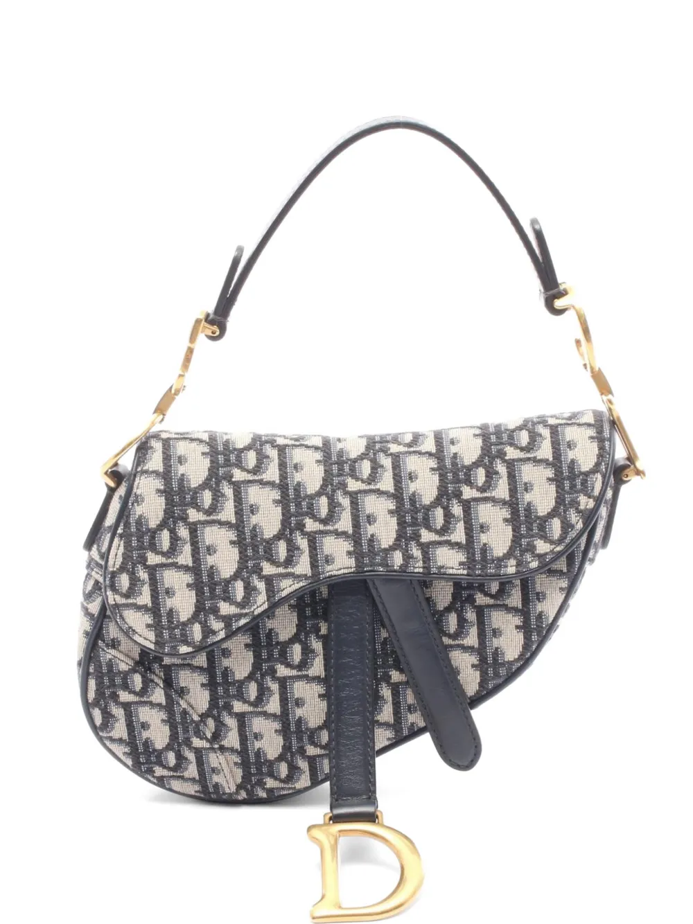 Christian Dior Pre-Owned 2010s mini Saddle tote bag - Blu