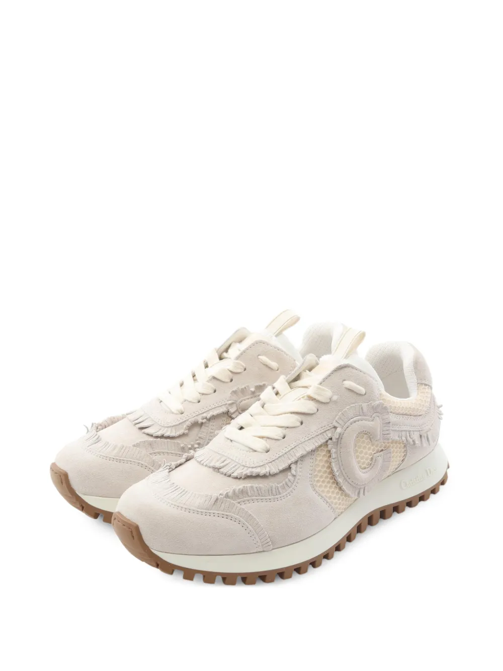 Christian Dior Pre-Owned 2010s C'est Dior fringed sneakers - White