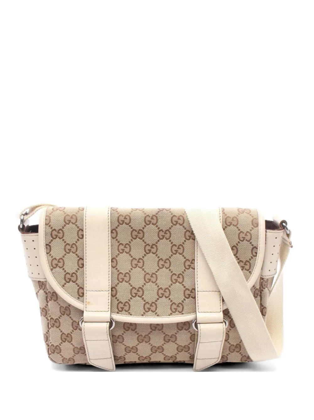 Gucci Pre-Owned 2000s GG canvas shoulder bag - Nude
