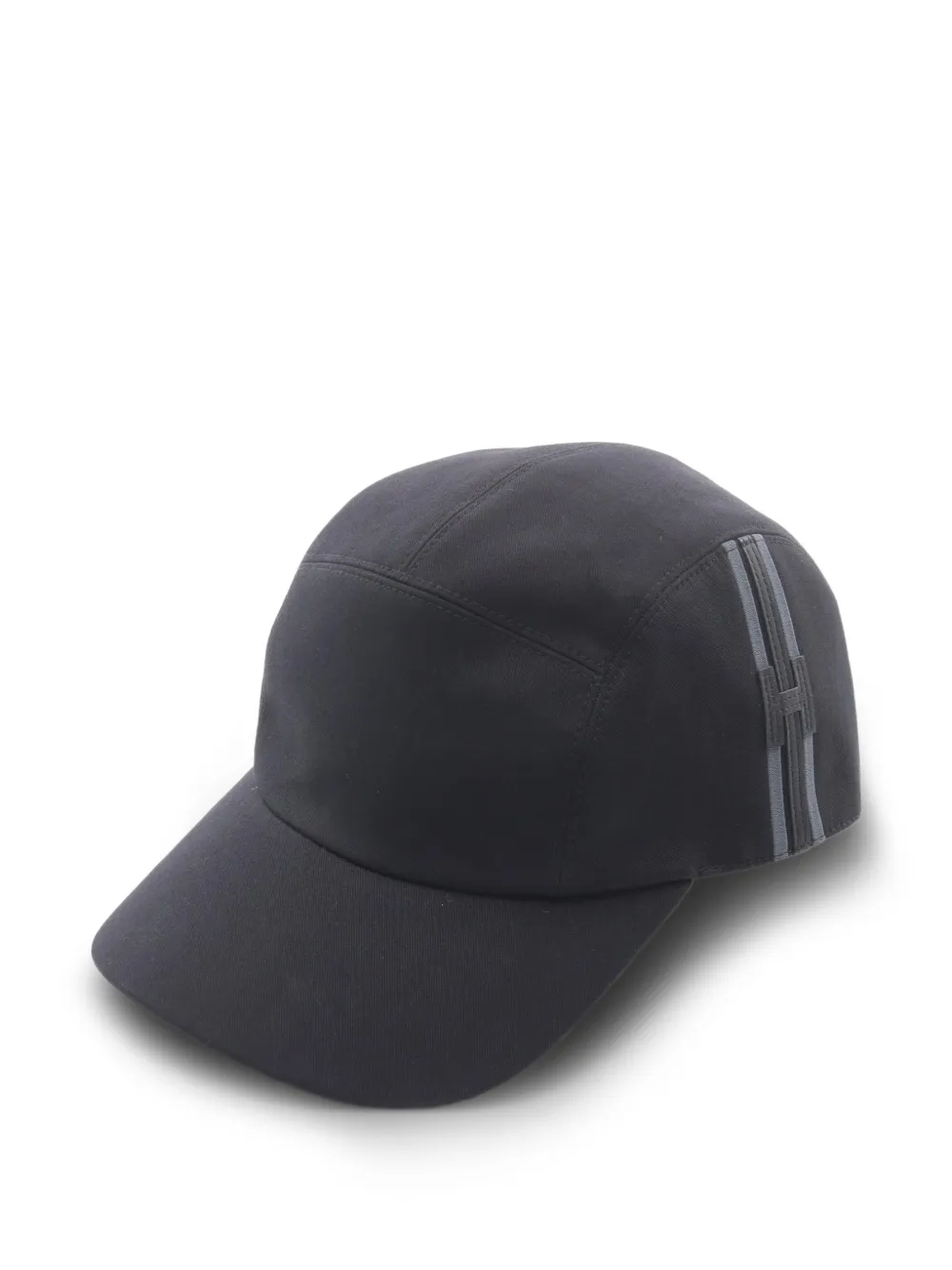 Hermès Pre-Owned 2010s Nevada H striped cap - Nero