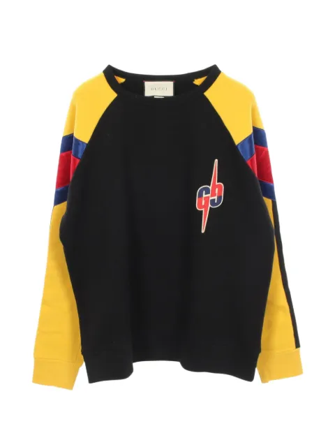 Gucci Pre-Owned 2010s GG logo-patch cotton sweatshirt