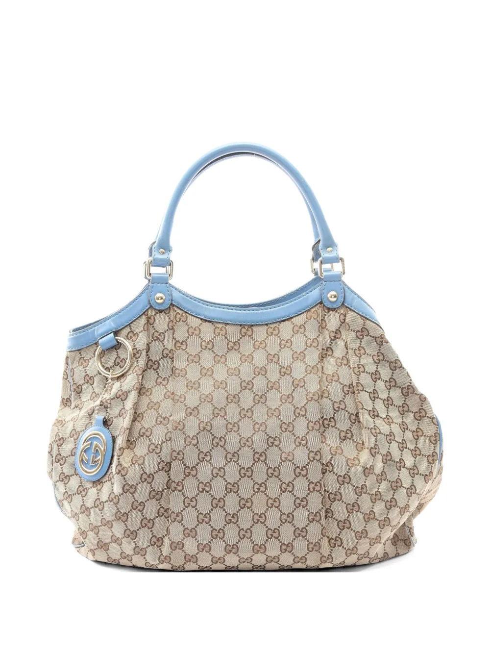 Gucci Pre-Owned 2000s Sukey GG canvas shoulder bag - Nude