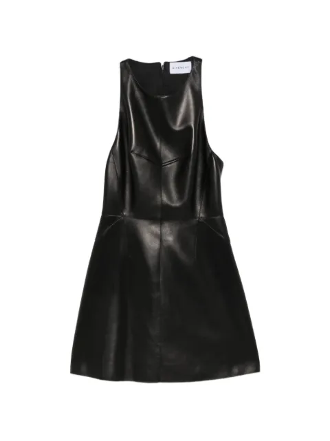 Givenchy robe courte en cuir à design sans manches