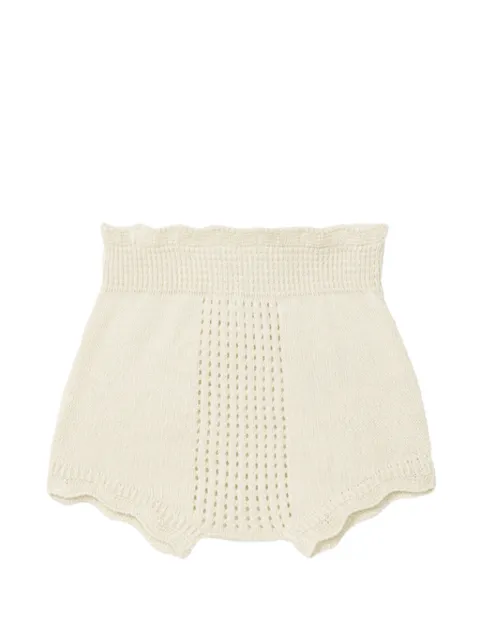 Wedoble pointelle-knit shorts
