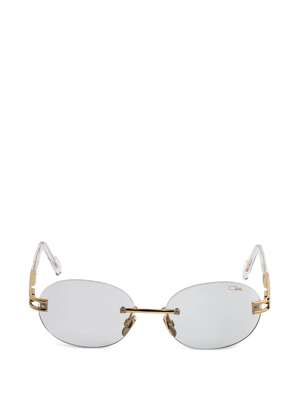 Cazal rimless oval-frame sunglasses - Oro