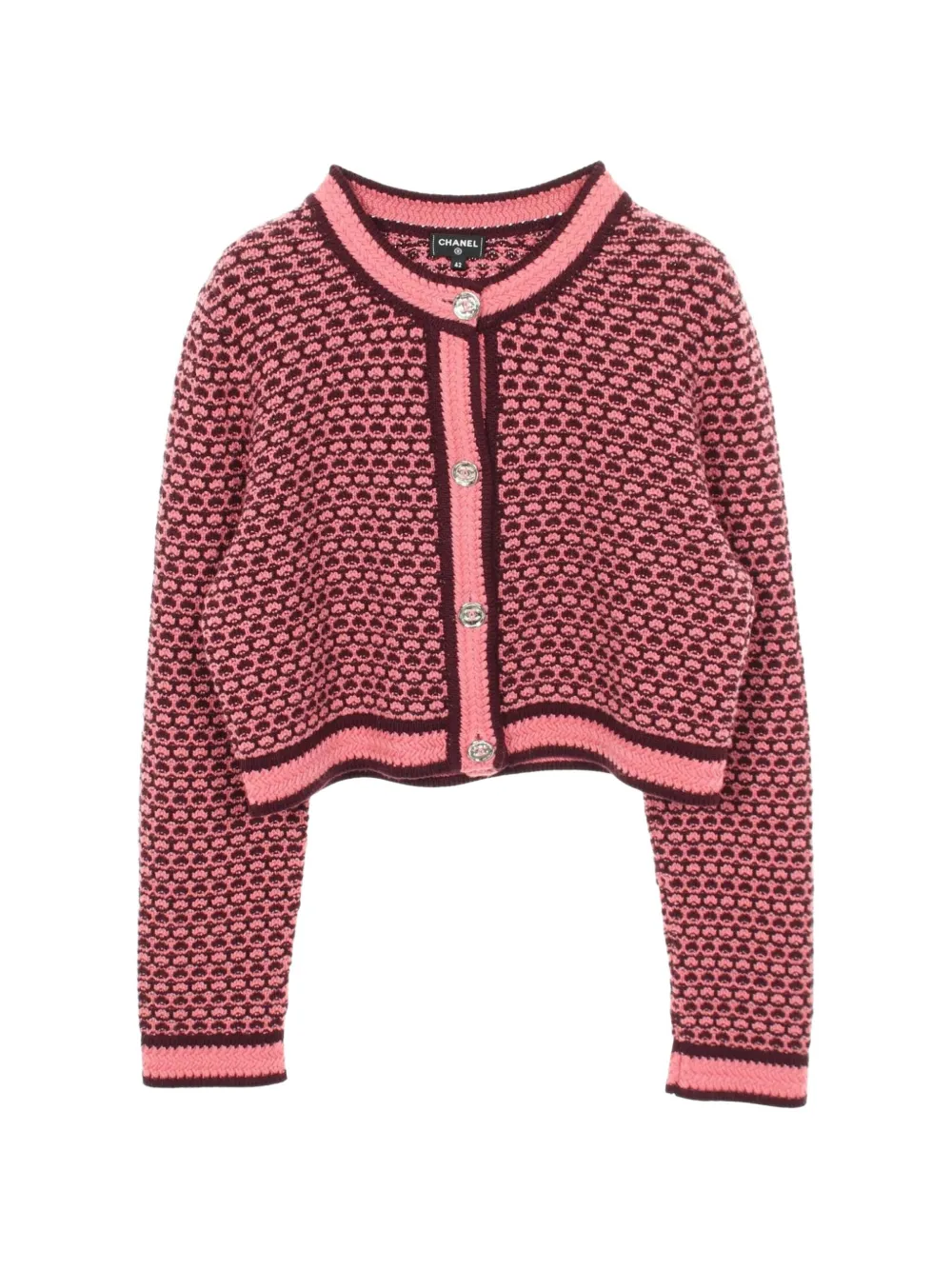 CHANEL Pre-Owned Cocomark cropped cardigan - Rosa