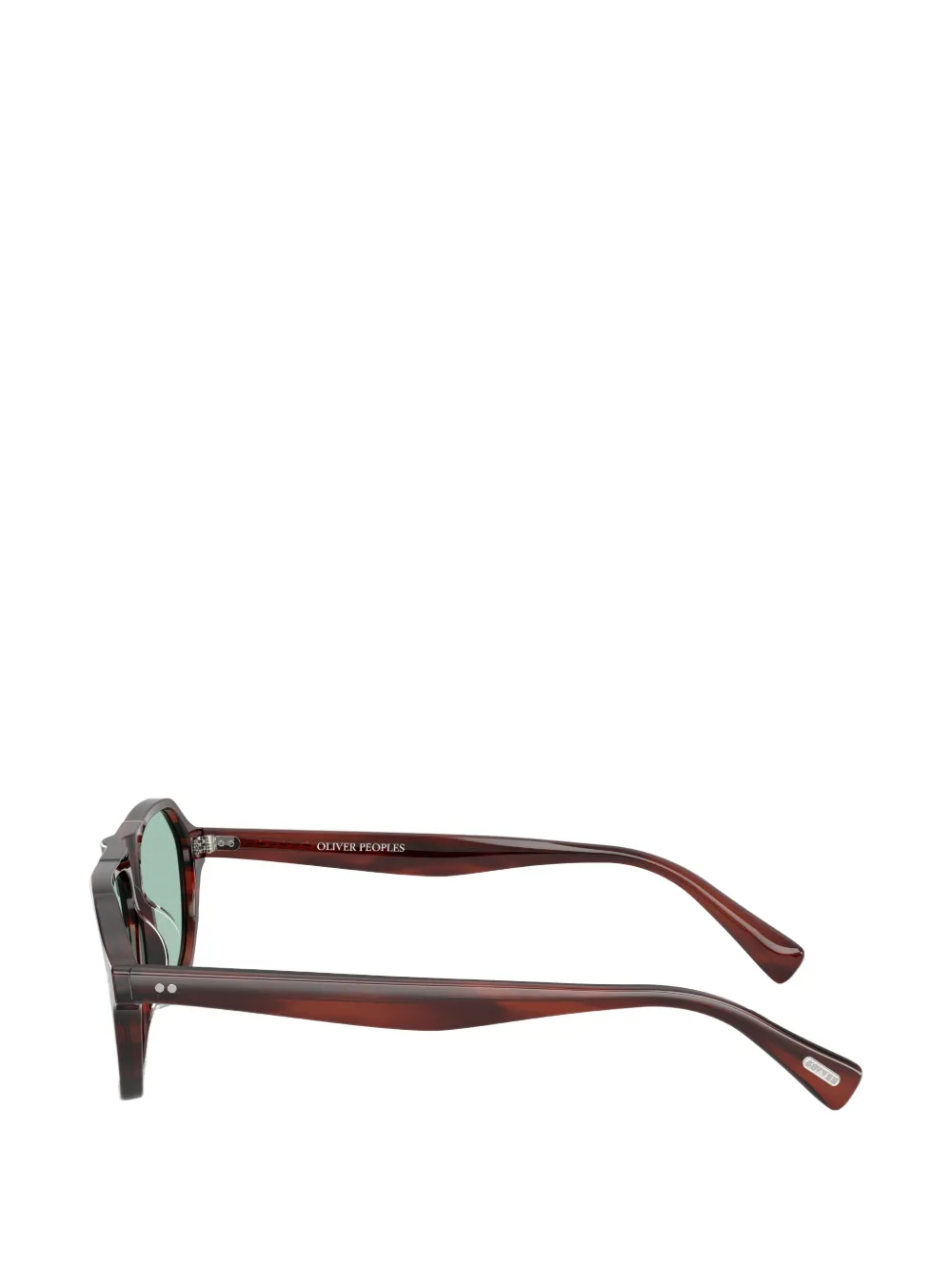 Oliver Peoples Remment zonnebril met geometrisch montuur Bruin