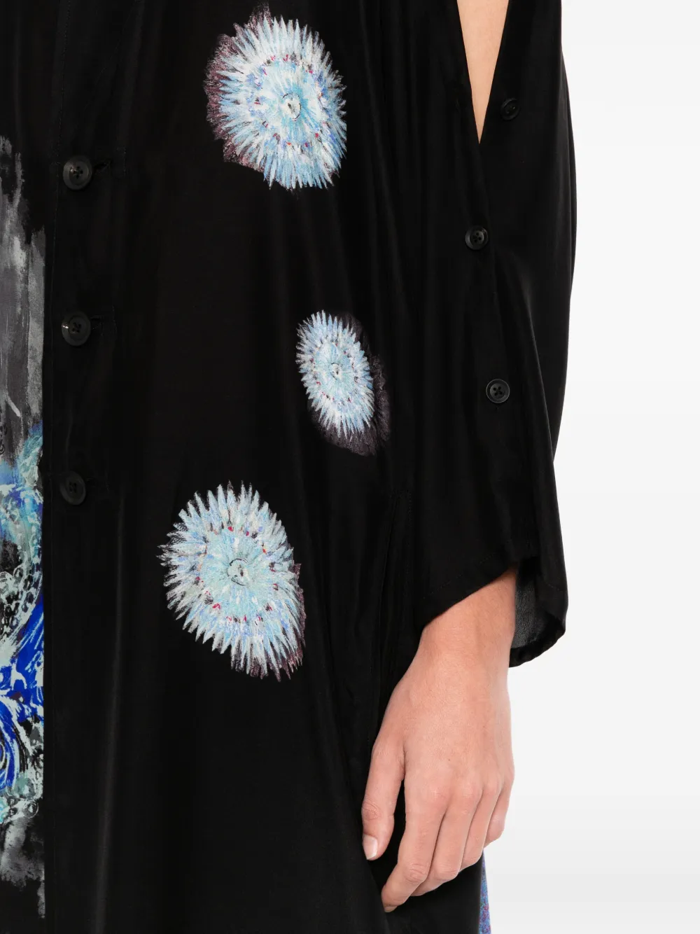 Yohji Yamamoto sea-creature Printed Jacket | Black | FARFETCH BH