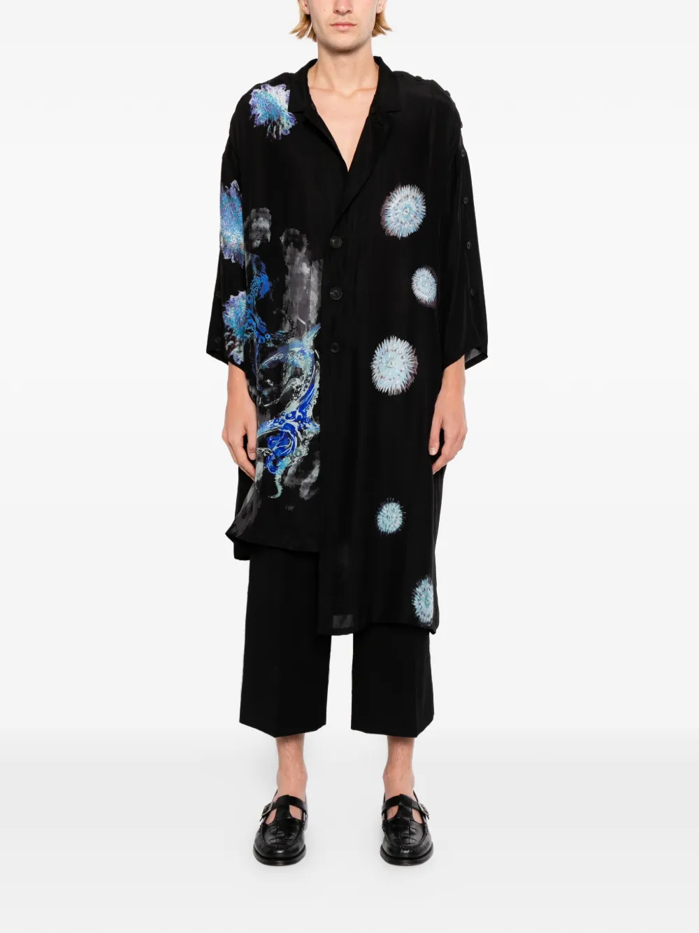 Yohji Yamamoto sea-creature Printed Jacket | Black | FARFETCH VN