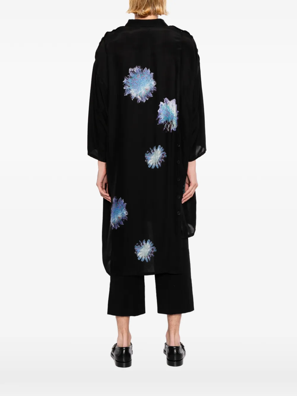 Yohji Yamamoto sea-creature Printed Jacket | Black | FARFETCH BH