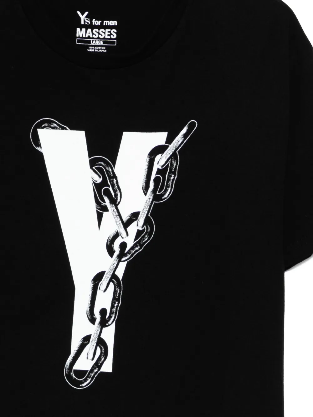 Y's for men x Masses T-shirt met print Zwart