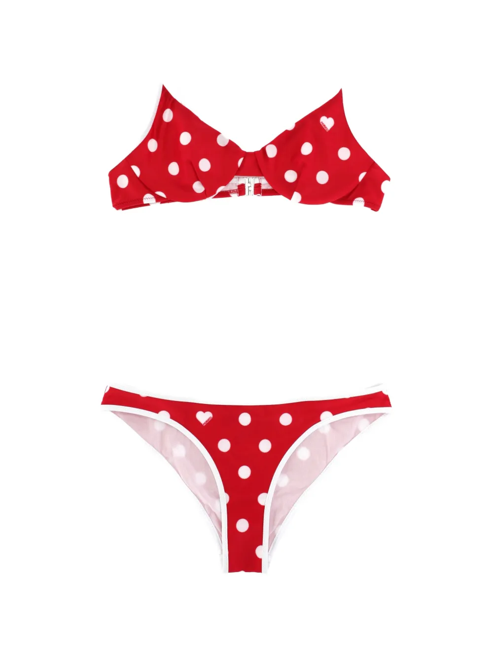 Fiorucci polka-dot bikini - Rosso