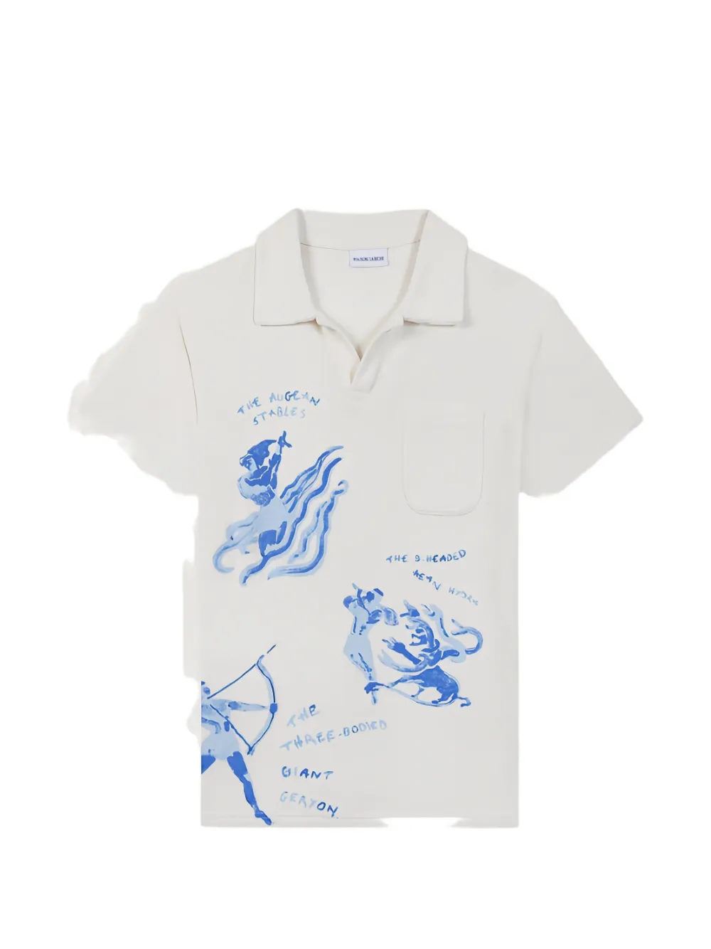 Maison Labiche printed polo shirt - Bianco