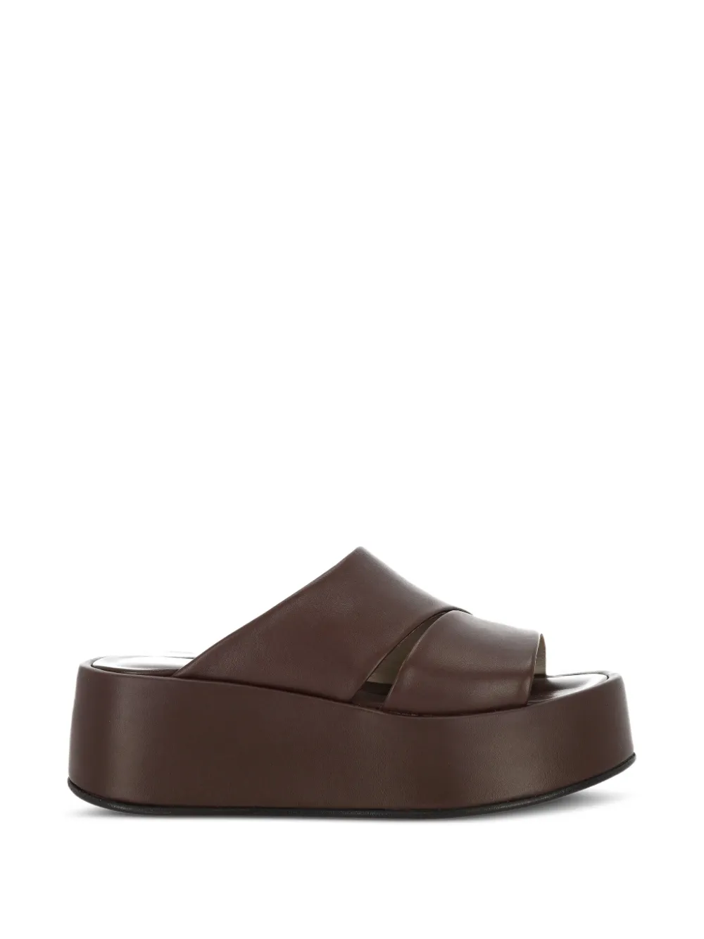 PATRIZIA BONFANTI platform crossover-strap sandals Bruin