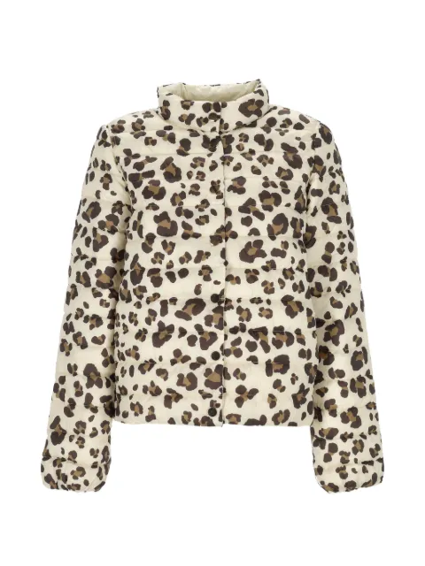 Marella leopard-print quilted jacket