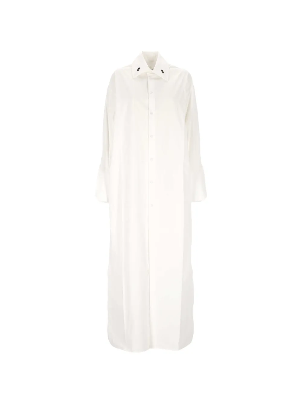 ARMARIUM midi button-down long-sleeve shirt dress - Bianco
