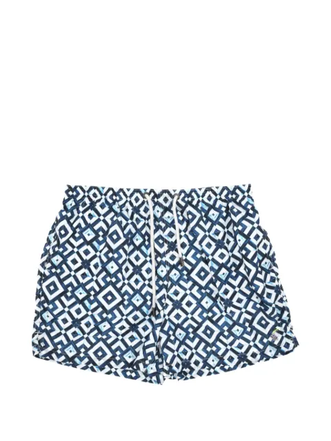 TOOCO geometric-print swim shorts