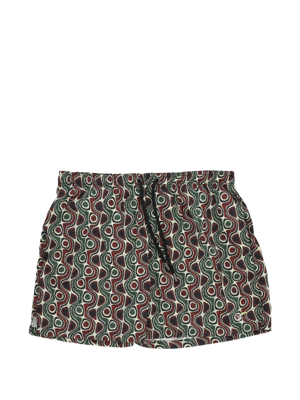 TOOCO abstract-print drawstring swim shorts - Nude