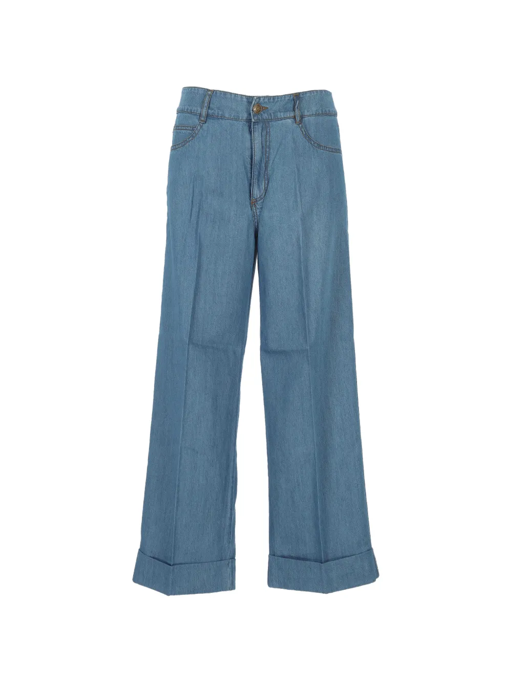 Pennyblack pressed-crease turned-up jeans - Blu
