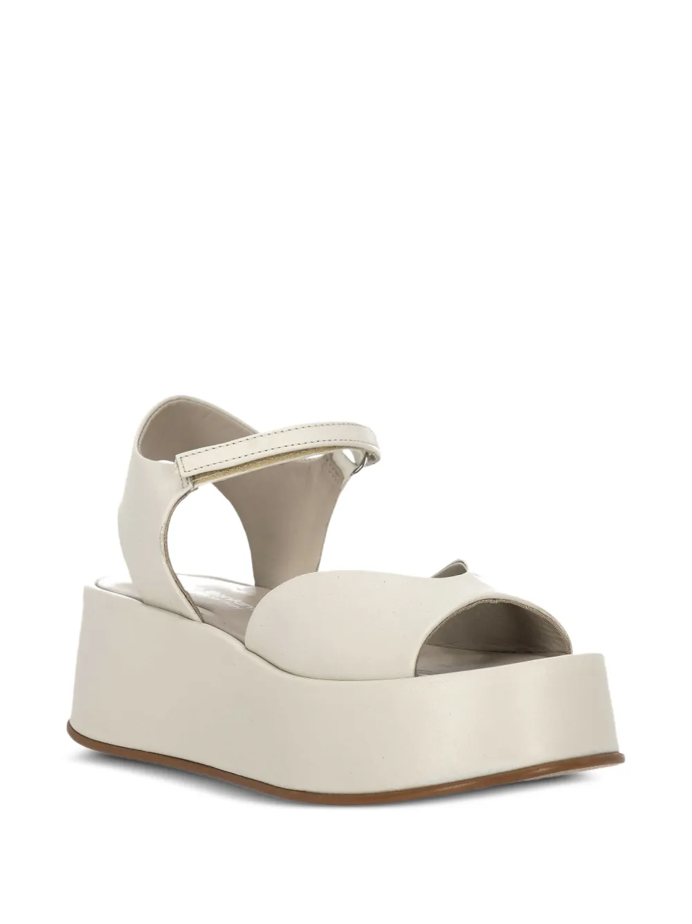 PATRIZIA BONFANTI Jessy platform touch-strap sandals Wit