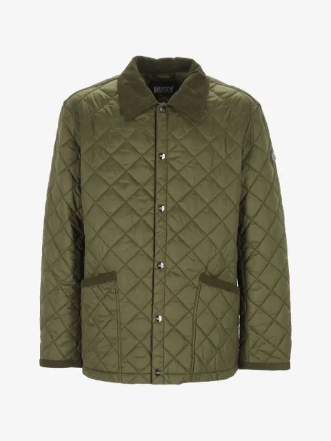 HUSKY quilted corduroy-collar jacket