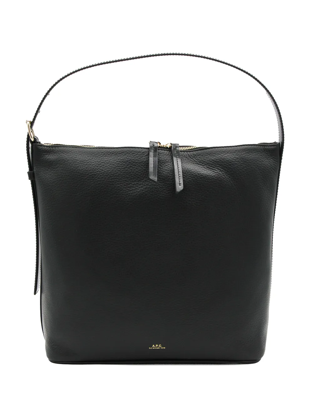 A.P.C. Vera grained-leather shoulder bag - Black