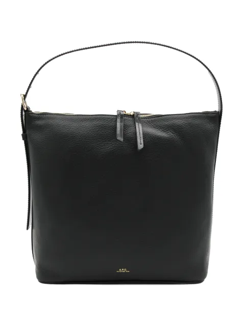 A.P.C. Vera grained-leather shoulder bag