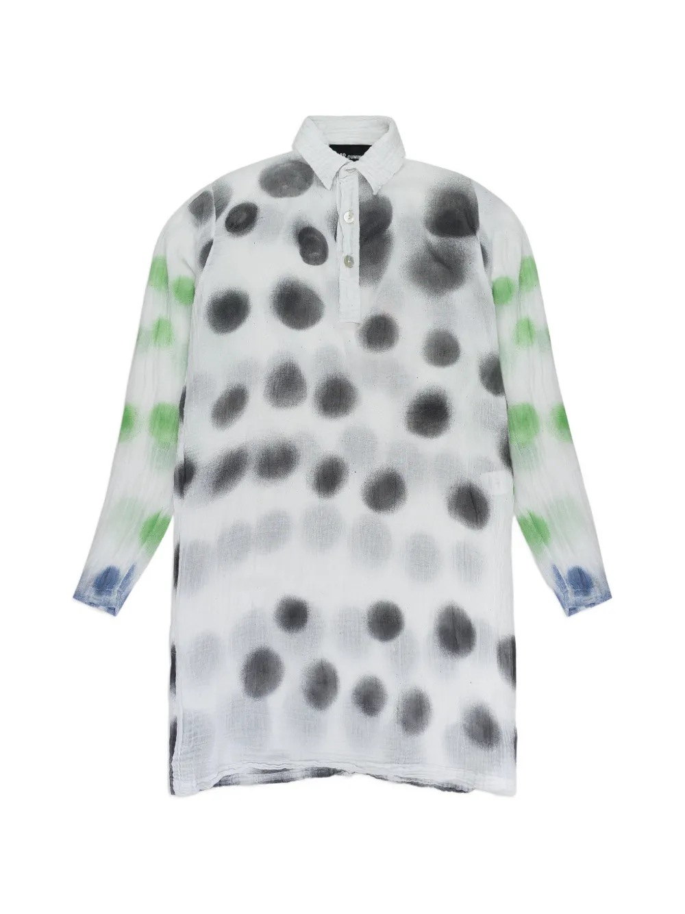 Edward Cuming polka-dot long-sleeve blouse - Bianco
