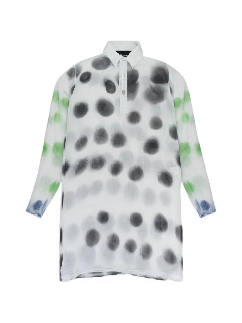 Edward Cuming polka-dot long-sleeve blouse