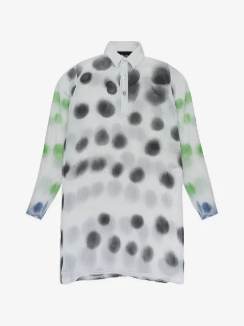 Edward Cuming polka-dot long-sleeve blouse
