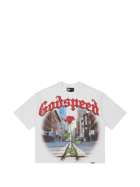 GODSPEED Concrete Rose T-Shirt mit grafischem Print
