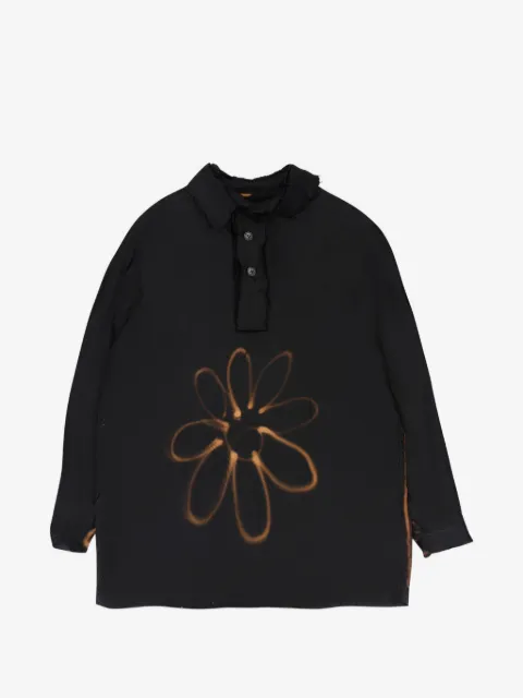 Edward Cuming aerograph-print blouse