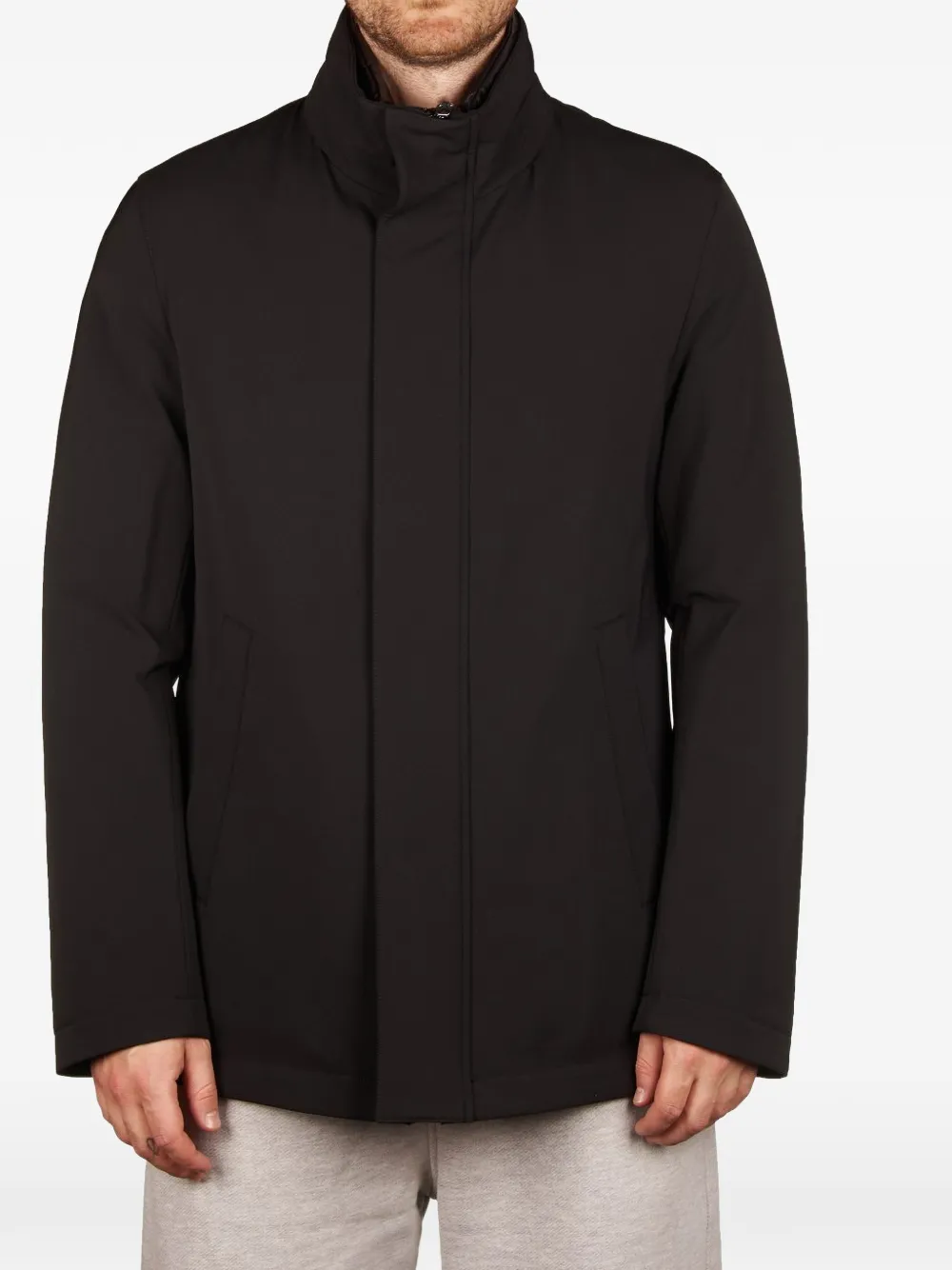 Montecore Giubbotto high-neck jacket - Black