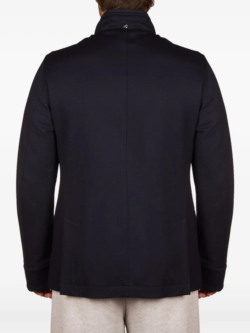 Montecore double breasted dark blue coat Blauw