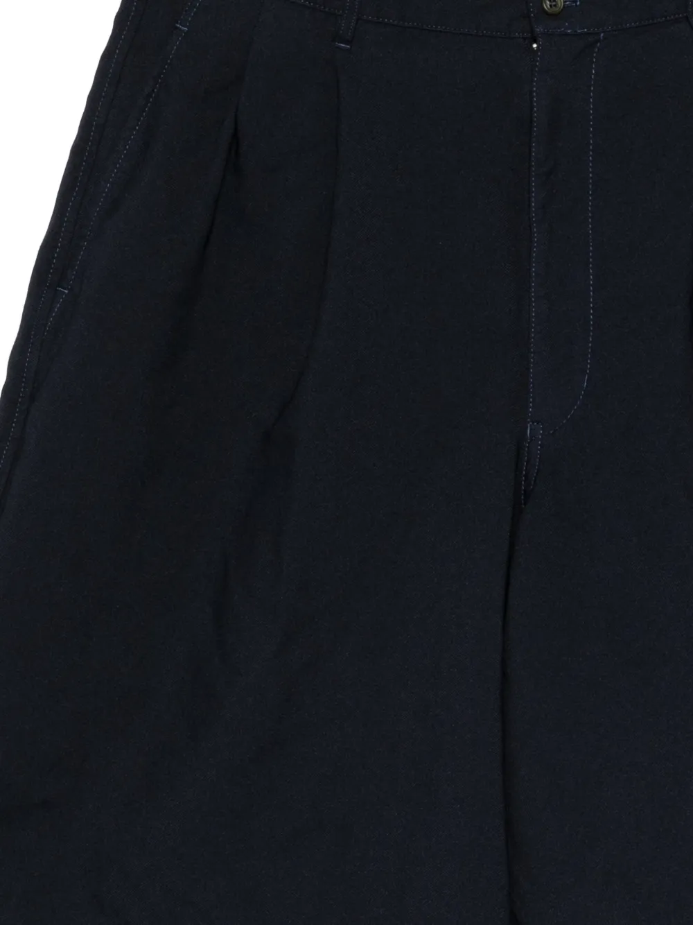 Comme Des Garçons Shirt Shorts met geplooid detail Blauw