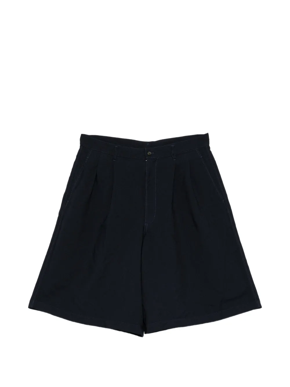 Comme Des Garçons Shirt pleated-detail shorts - Blue