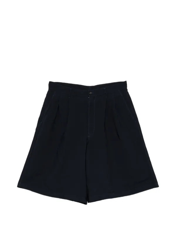 COMME des GARÇONS SHIRT ショートパンツ フランス製 Comme Des Garçons Shirt プリーツ ショートパンツ | ブルー | FARFETCH JP