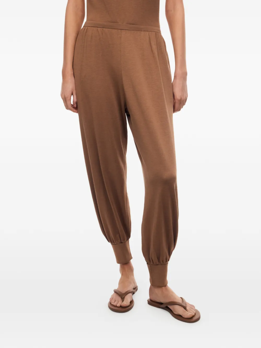 12 STOREEZ Mawata gebreide broek Bruin