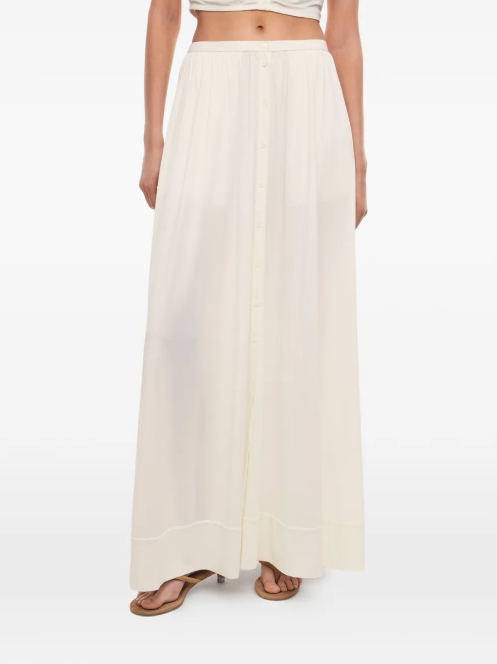12 STOREEZ Maxi-rok Wit