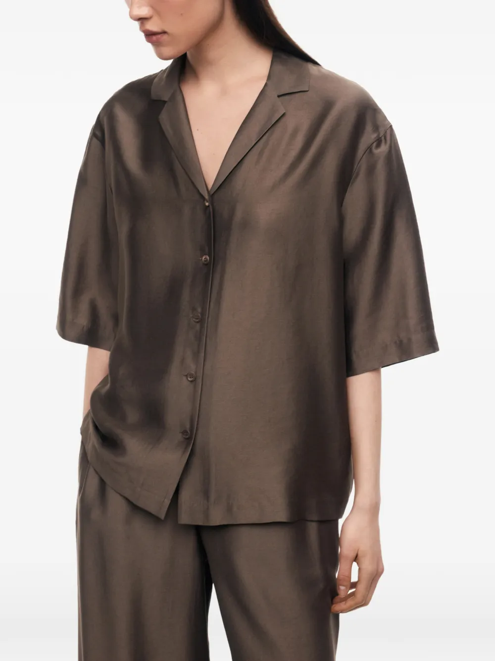 12 STOREEZ Kasumi blouse Bruin