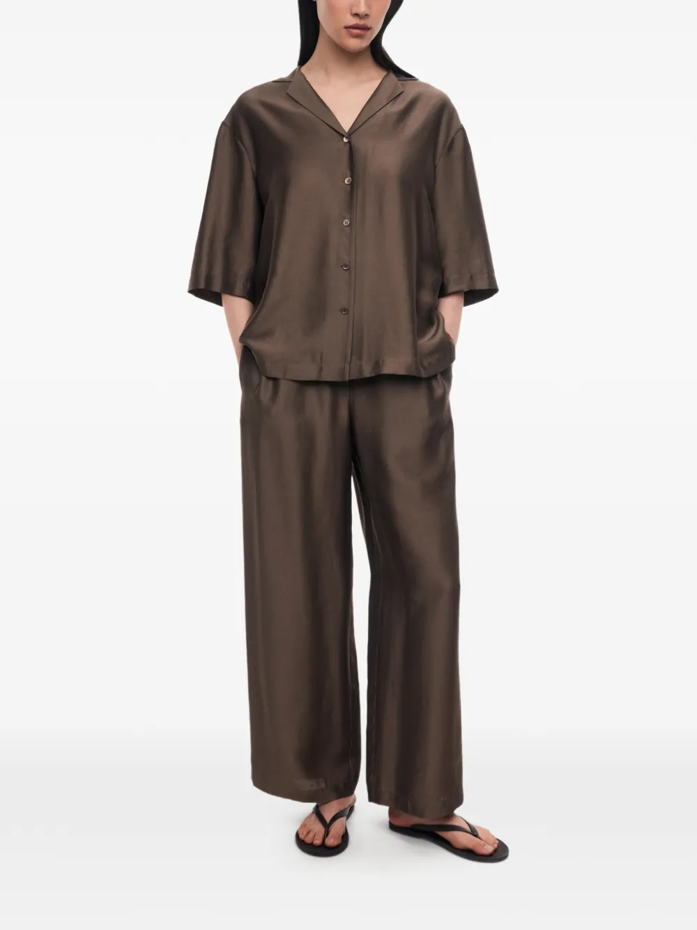 12 STOREEZ Kasumi blouse Bruin