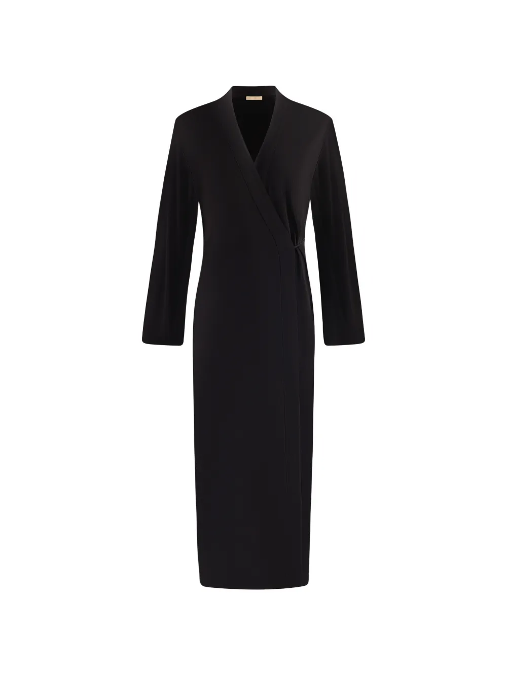 12 STOREEZ Daphne wrap-style maxi dress - Nero