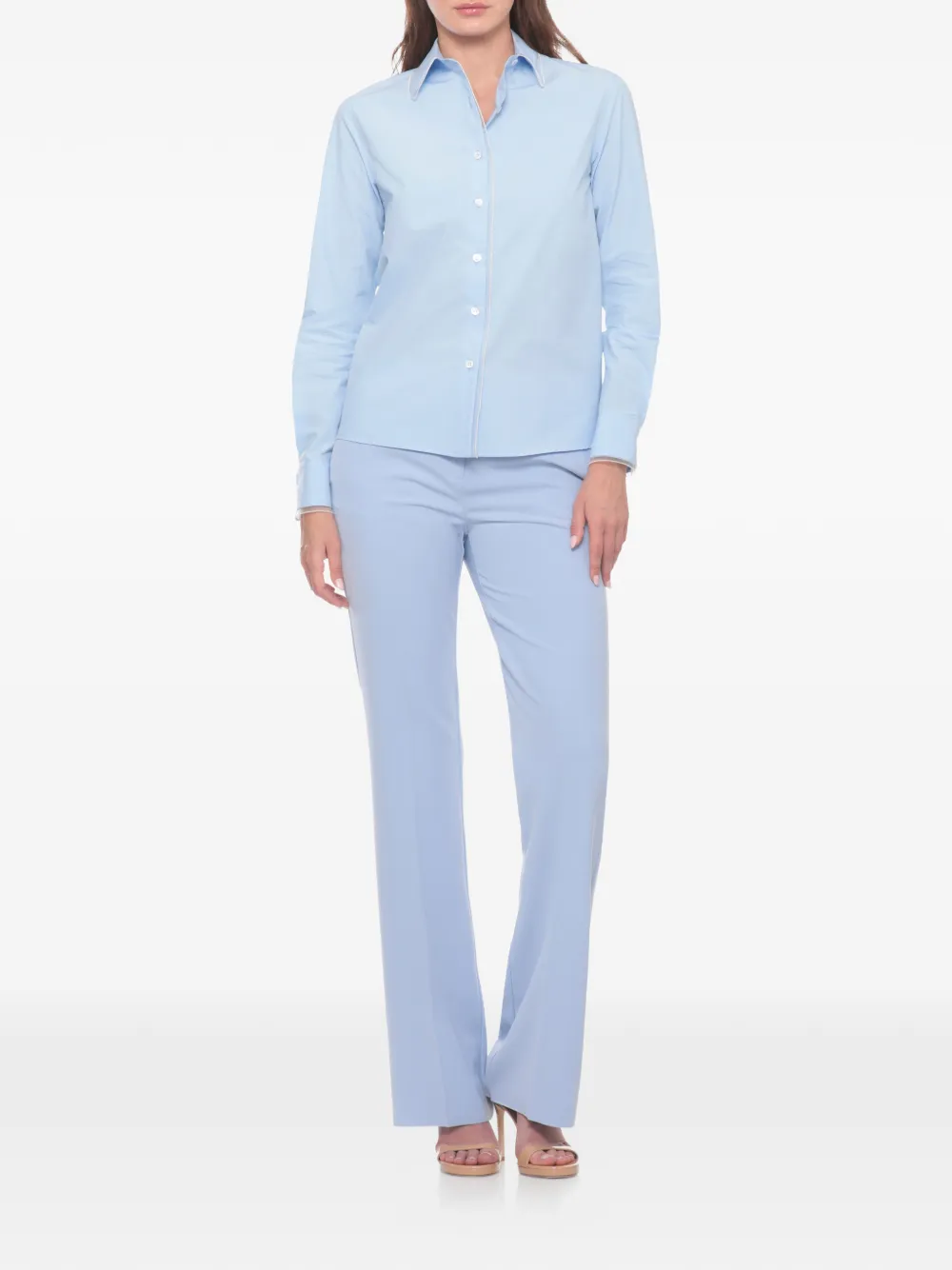 Fabiana Filippi Popeline blouse Blauw