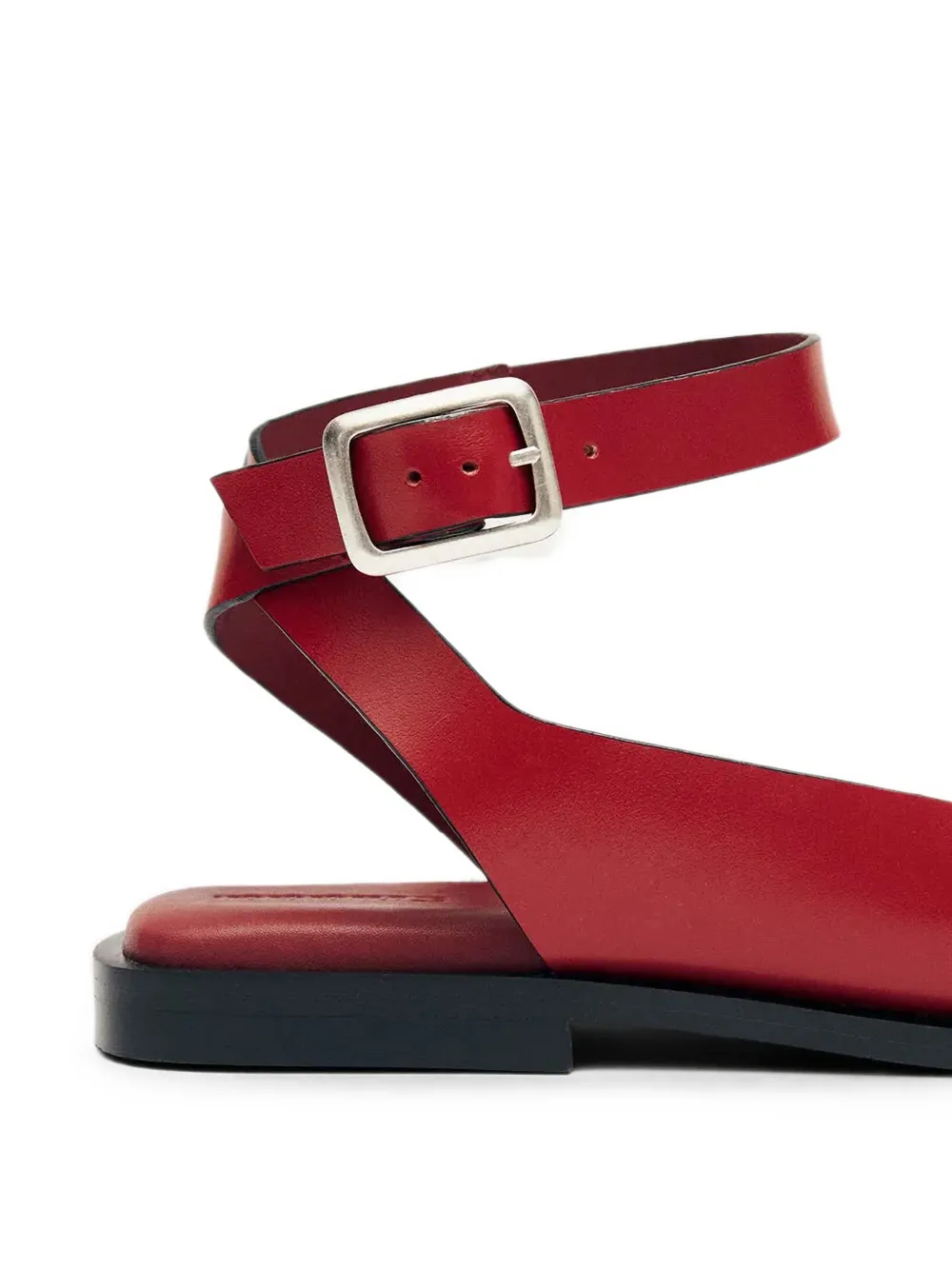 ALOHAS Tebas buckle-fastening toe-strap flat sandals Rood
