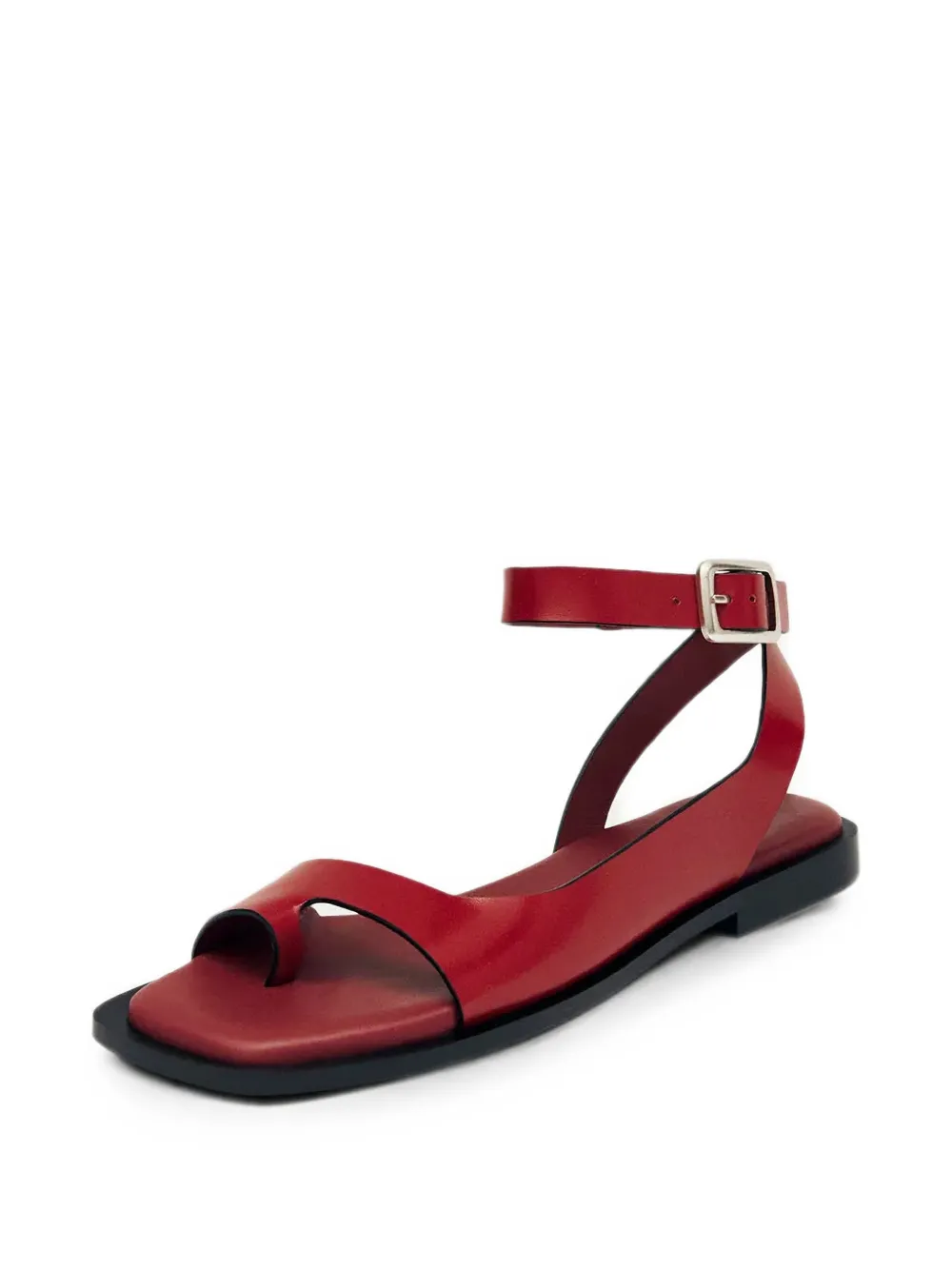 ALOHAS Tebas buckle-fastening toe-strap flat sandals Rood